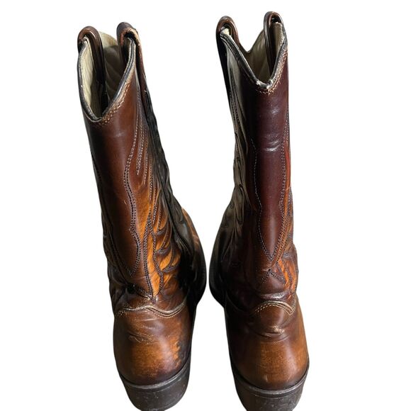 Brown Leather Cowboy Boots